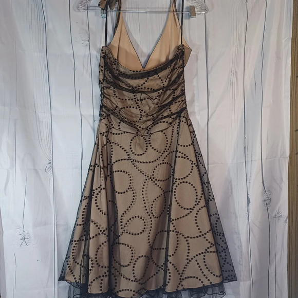 Ruby Rox halter style dress With Lace Overlay - Picture 5 of 9